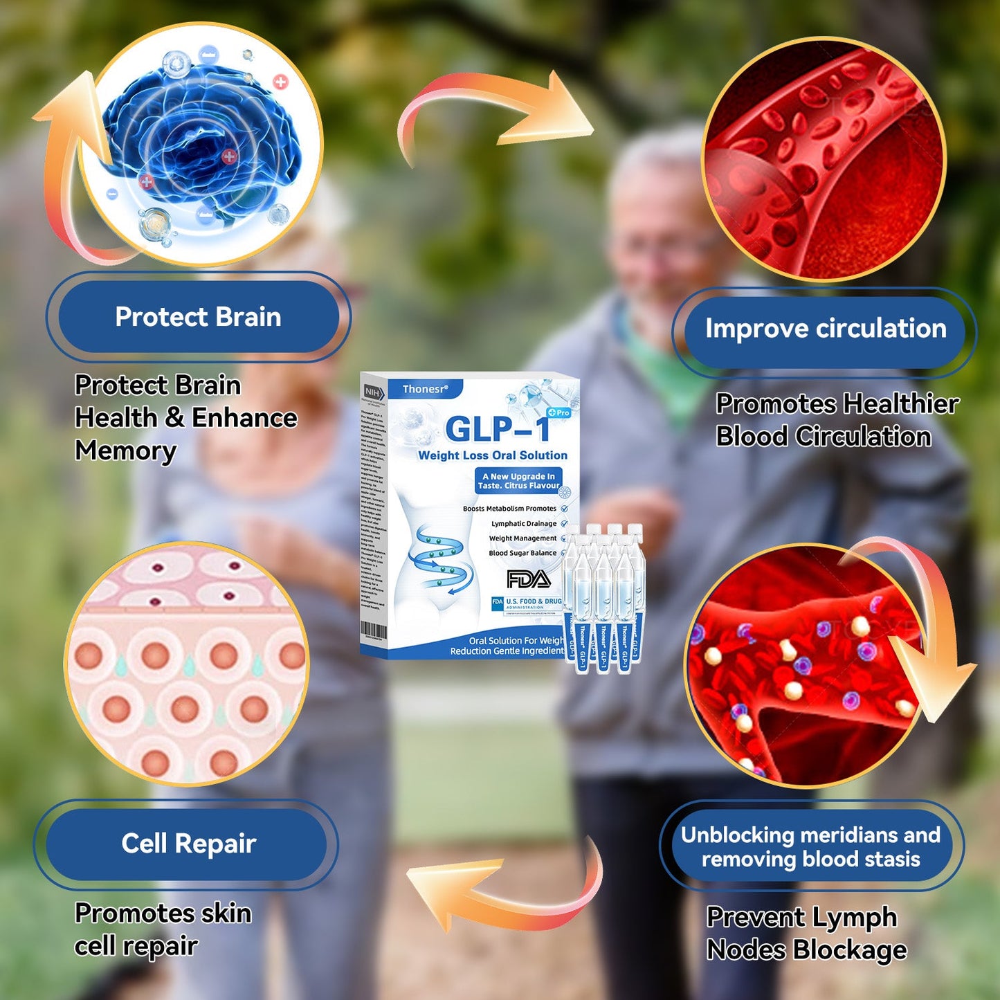 Thonesr® GLP-1 Oral Solution for Weight Loss🌿visible effect, no side 7 days effects, suitable for all age groups