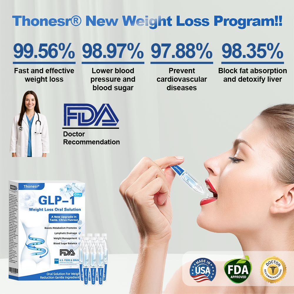 Thonesr® GLP-1 Oral Solution for Weight Loss🌿visible effect, no side 7 days effects, suitable for all age groups