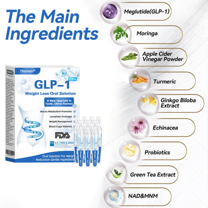 Thonesr® GLP-1 Oral Solution for Weight Loss🌿visible effect, no side 7 days effects, suitable for all age groups